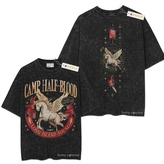 [ Mineral Wash ] Calm Half Blood For Fan Lover Book, Bookish, Graphic Washed Style Shirt Hoodie, Sweatshirt | WearSparks.com