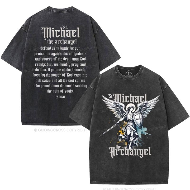 [ Mineral Wash ] Michael Christian Washed TShirt Jesus Graphic Washed Style Shirt Hoodie, Sweatshirt | WearSparks.com