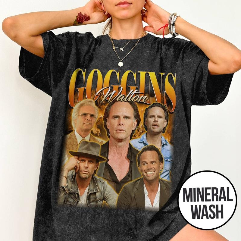 [ Mineral Wash ] Walton Goggins Shirt, Vintage 90s Movie Shirt, Retro Bootleg Rap Style Graphic Washed Shirt Hoodie,...