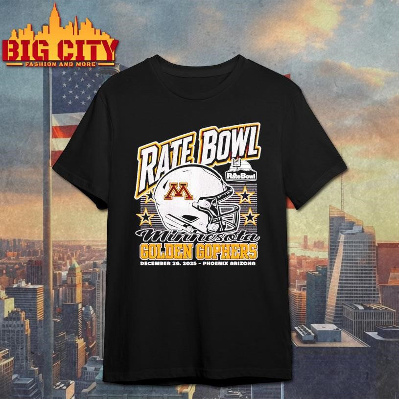 Minnesota Golden Gophers 2025 Rate Bowl Phoenix Arizona Shirt