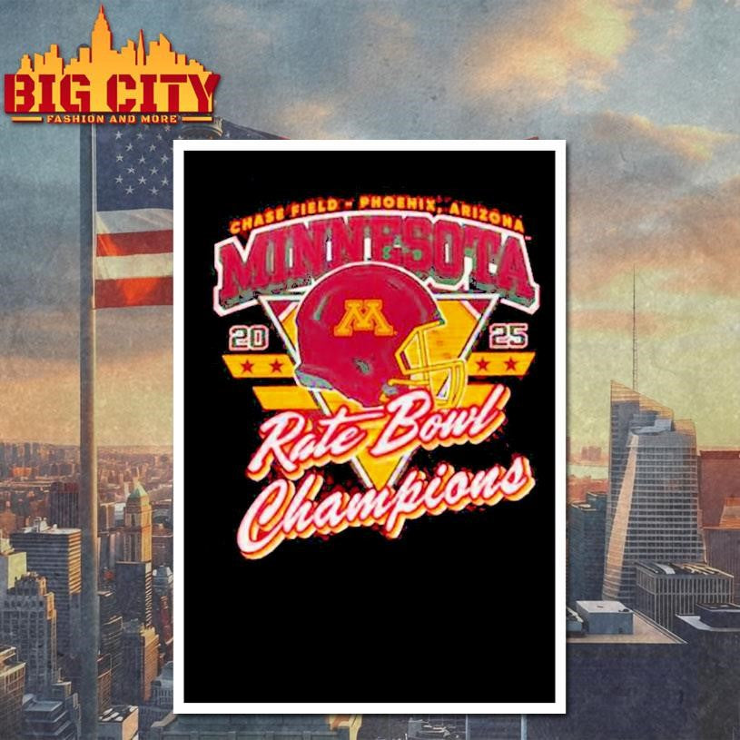 Minnesota Golden Gophers Rate Bowl Champions 2025 Shirt