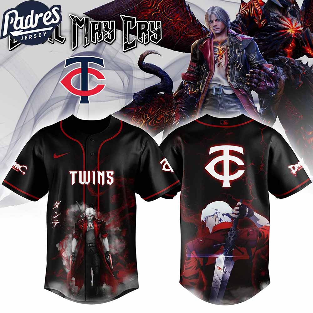 Minnesota Twins MLB X Dante Devil May Cry Personalized Baseball Jersey - Padres Jersey Oasis: Elevate Your Baseball Style...