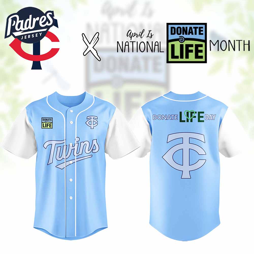 Minnesota Twins MLB x Donate Life Month Personalized Baseball Jersey Outfit - Padres Jersey Oasis: Elevate Your Baseball...