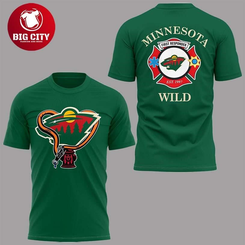 Minnesota Wild First Responders Night 2026 NHL Two Sided Shirt