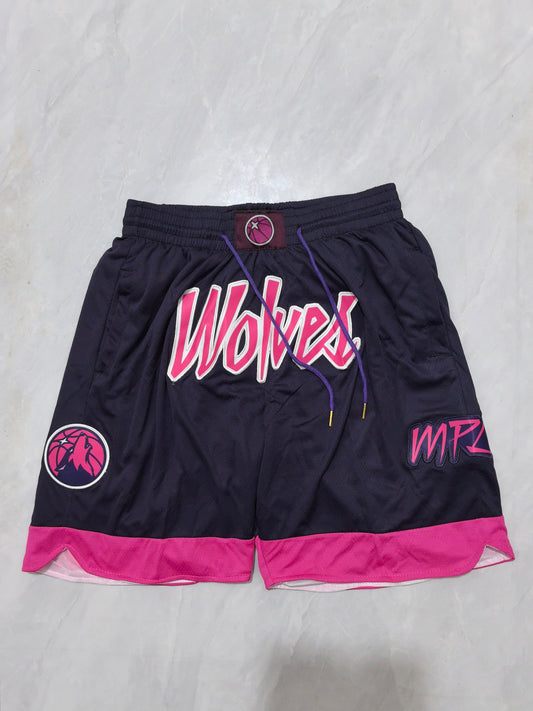 Minnesota Timberwolves 26 Timberwolves Purple City Edition Shorts Style 2