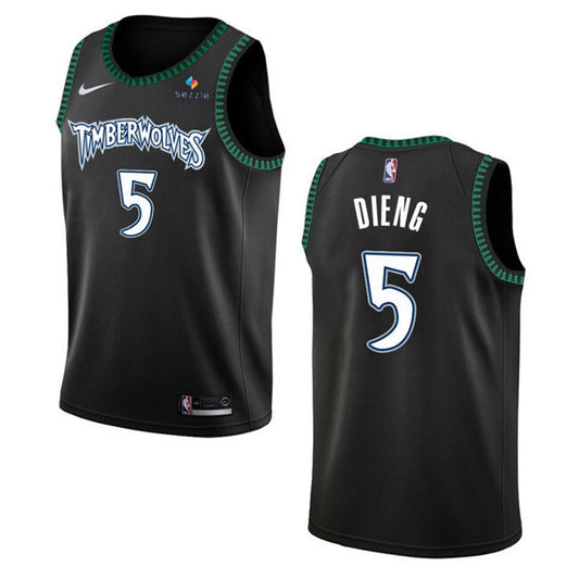 Minnesota Timberwolves Active Player Custom Black 2025 Sezzle sponsor patch Classic