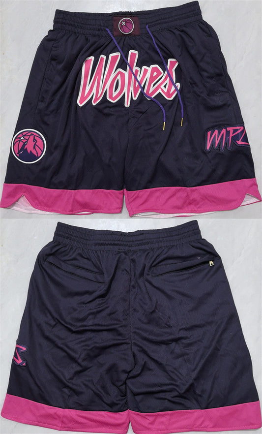 Minnesota Timberwolves Black 2025 Shorts