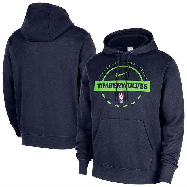 Minnesota Timberwolves Navy 2025 26 Practice Club Pullover Hoodie