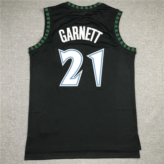 Minnesota Timberwolves Timberwolves 21 Black Retro Logo Style 1