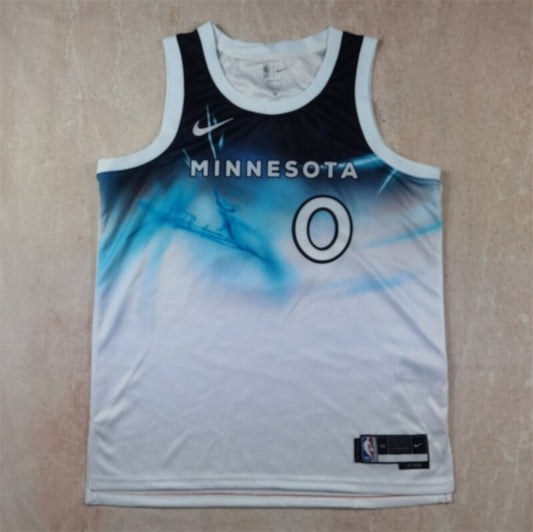 Minnesota Timberwolves #0 Donte DiVincenzo Hot Press Timberwolves Style 2