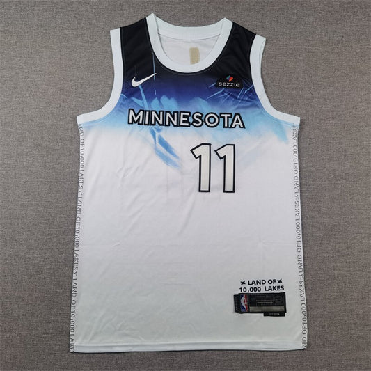 Minnesota Timberwolves #11 Naz Reid Timberwolves 11 White City Edition s-xxl Style 2