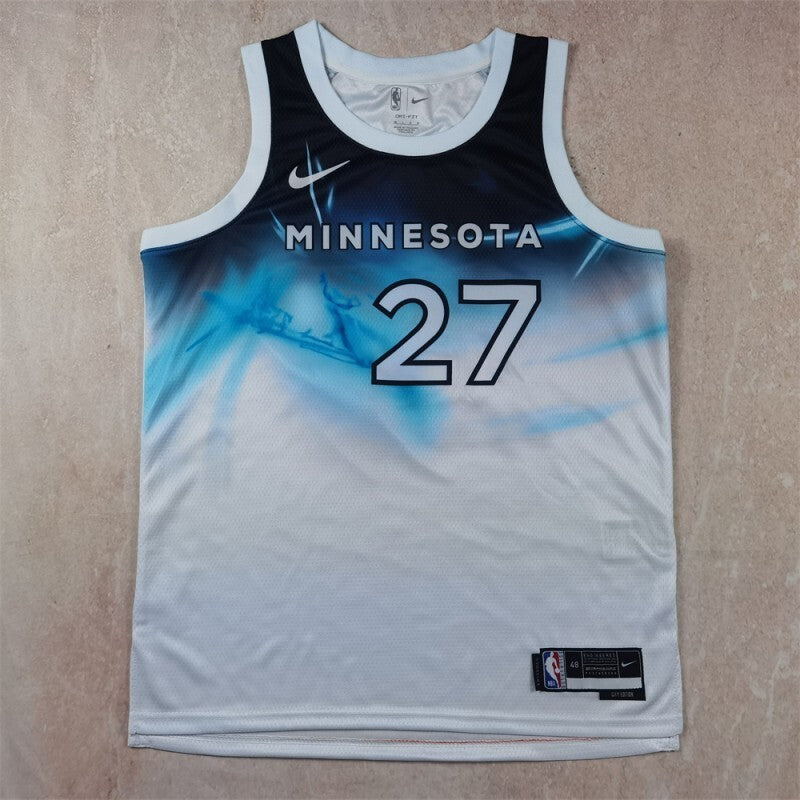 Minnesota Timberwolves #27 Rudy Gobert Hot Press Timberwolves Style 2