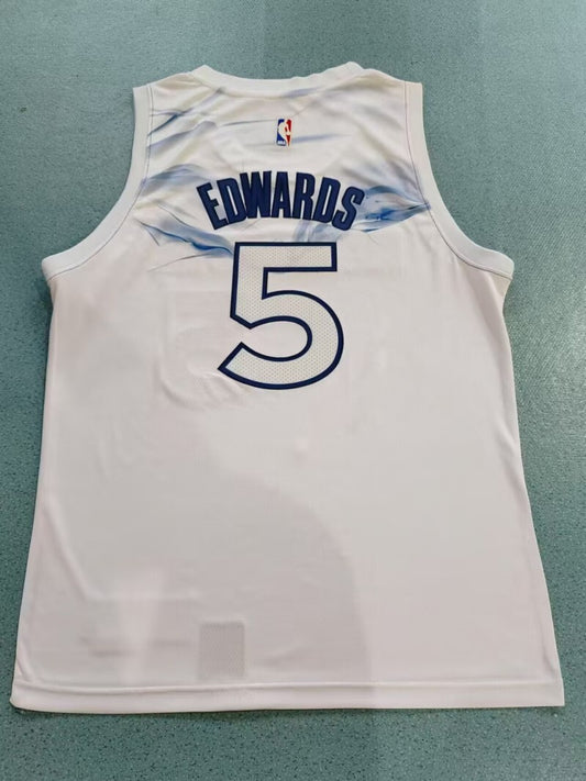 Minnesota Timberwolves #5 Anthony Edwards New Season Timberwolves 5 City Edition Style 1