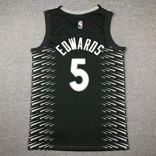 Minnesota Timberwolves #5 Anthony Edwards Timberwolves 5 Gray s-xxl Style 1