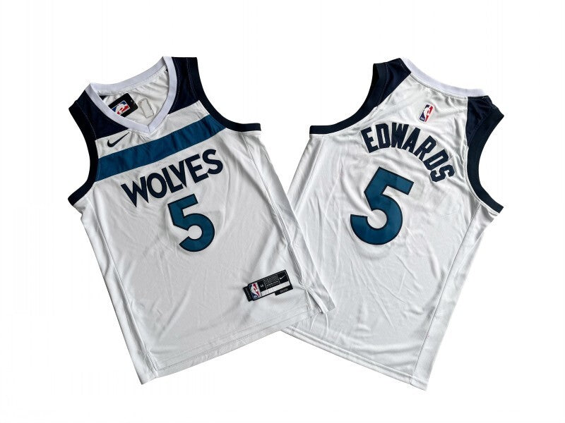 Minnesota Timberwolves #5 Anthony Edwards Timberwolves 5 # White Fan Edition -- Anthony . Edwards
