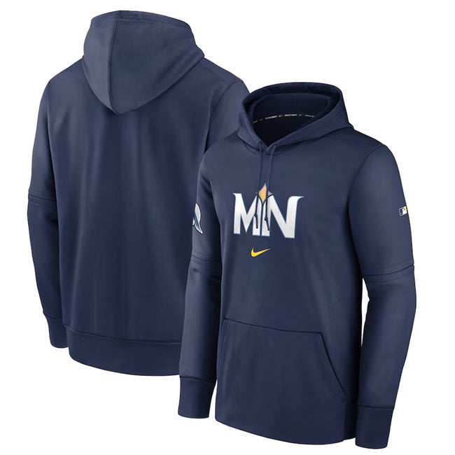 Minnesota Twins Navy 2024 City Connect Collection Practice Performance Pullover