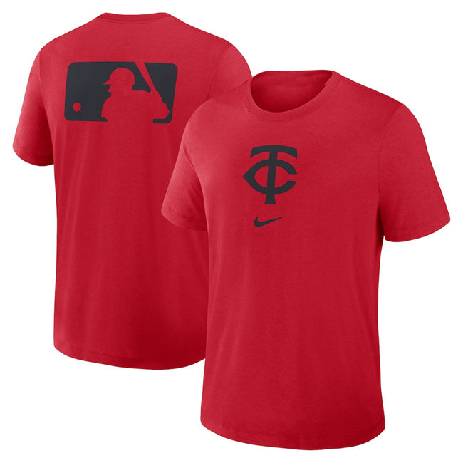 Minnesota Twins Red Early Work Tri-Blend Dri-FIT T-Shirt