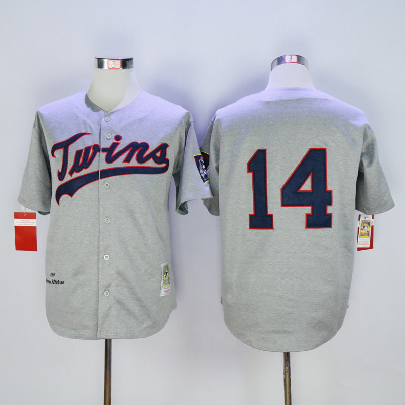 Minnesota Twins #14 Kent Hrbek Twins 14 Hemp Gray 1969 Retro Style 2