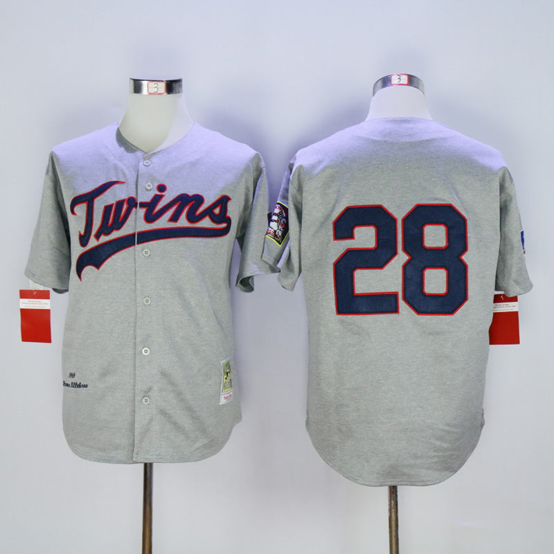 Minnesota Twins #28 Bert Blyleven Twins 28 Hemp Gray 1969 Retro Style 2