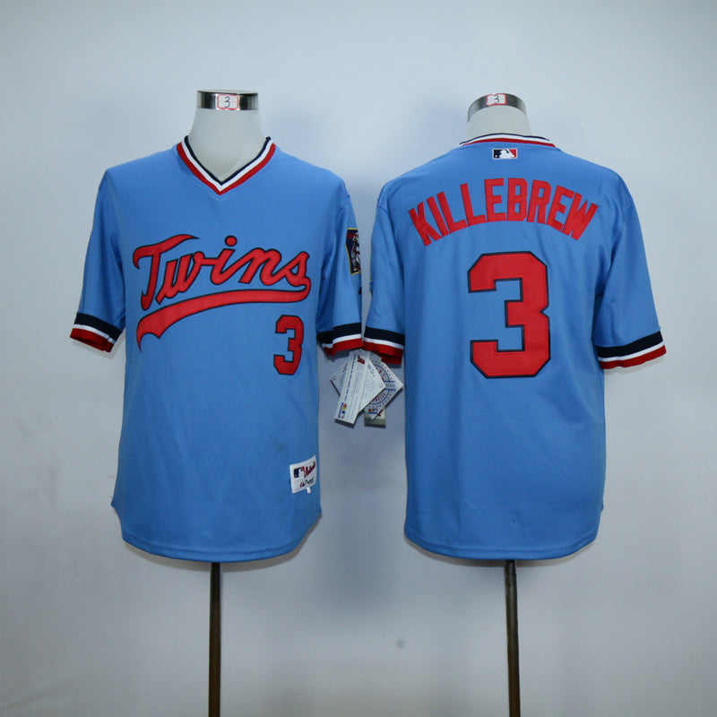 Minnesota Twins #3 Harmon Killebrew 3 Minnesota Twins Throwback Jersey