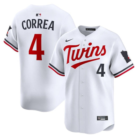 Minnesota Twins #4 Carlos Correa Home Limited Player Jersey - White