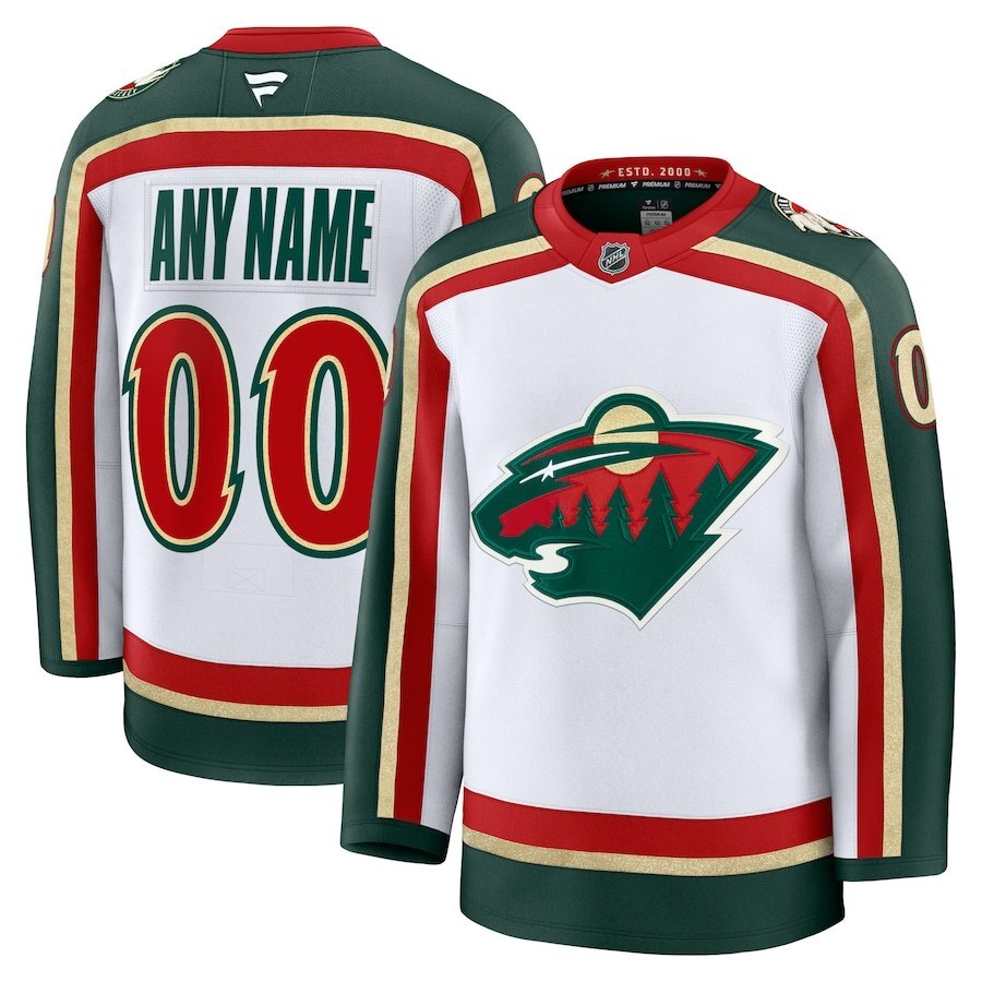 Minnesota Wild Fanatics 25th Anniversary Premium Custom Jersey - White
