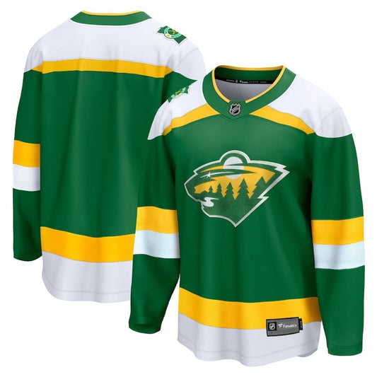 Minnesota Wild Fanatics Branded 202324 Alternate Premier Breakaway Jersey – Green