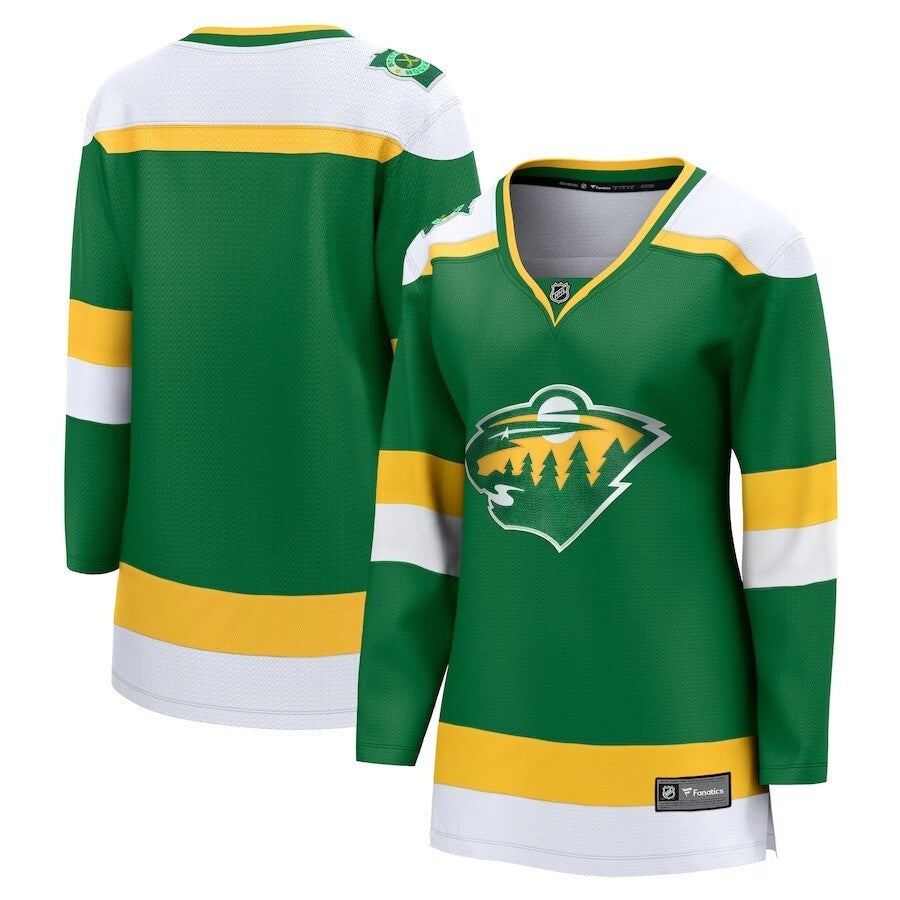 Minnesota Wild Fanatics Branded Women's 202324 Alternate Premier Breakaway Jersey – Green