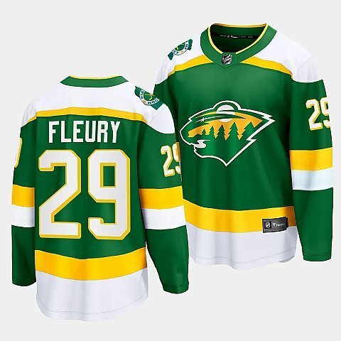 Minnesota Wild #29 Marc-Andre Fleury 2023-24 Alternate Green Breakaway Player Jersey