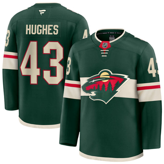 Minnesota Wild #43 Quinn Hughes Style 3