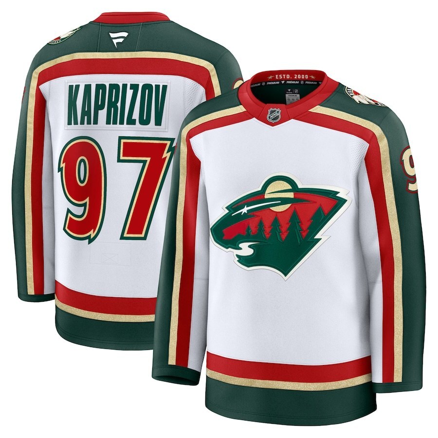 Minnesota Wild #97 Kirill Kaprizov 25th Anniversary Premium Player Jersey - White