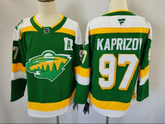 Minnesota Wild #97 Kirill Kaprizov Ducks Style 1