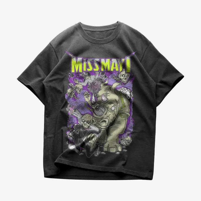 Miss May I T-Shirt - Soft and Comfortable Fabric - Perfect for Metalcore Fans