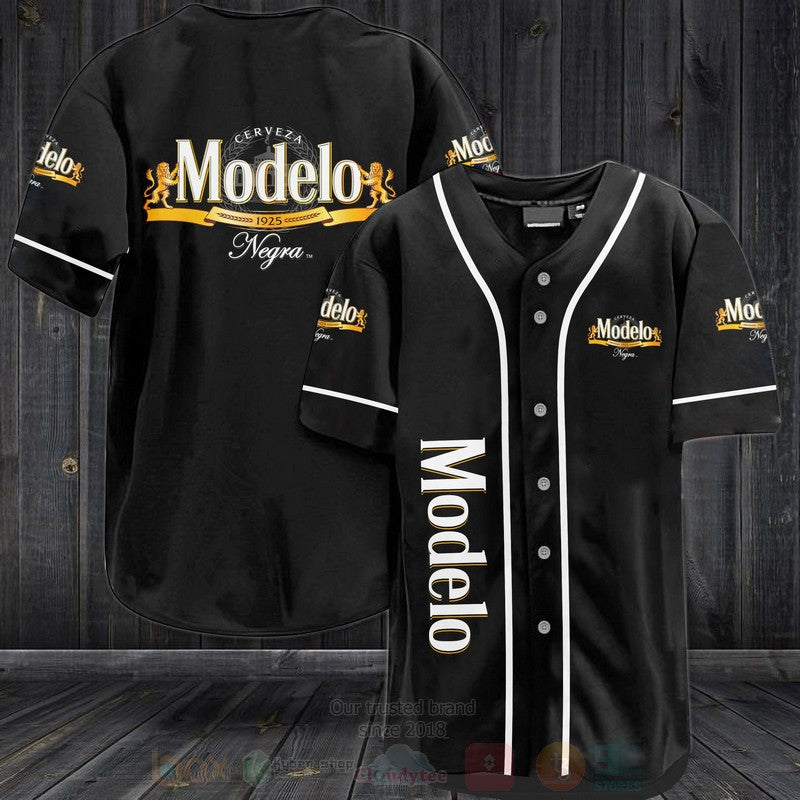 FASHION Modelo Negra Baseball Jerseys Botton Shirt