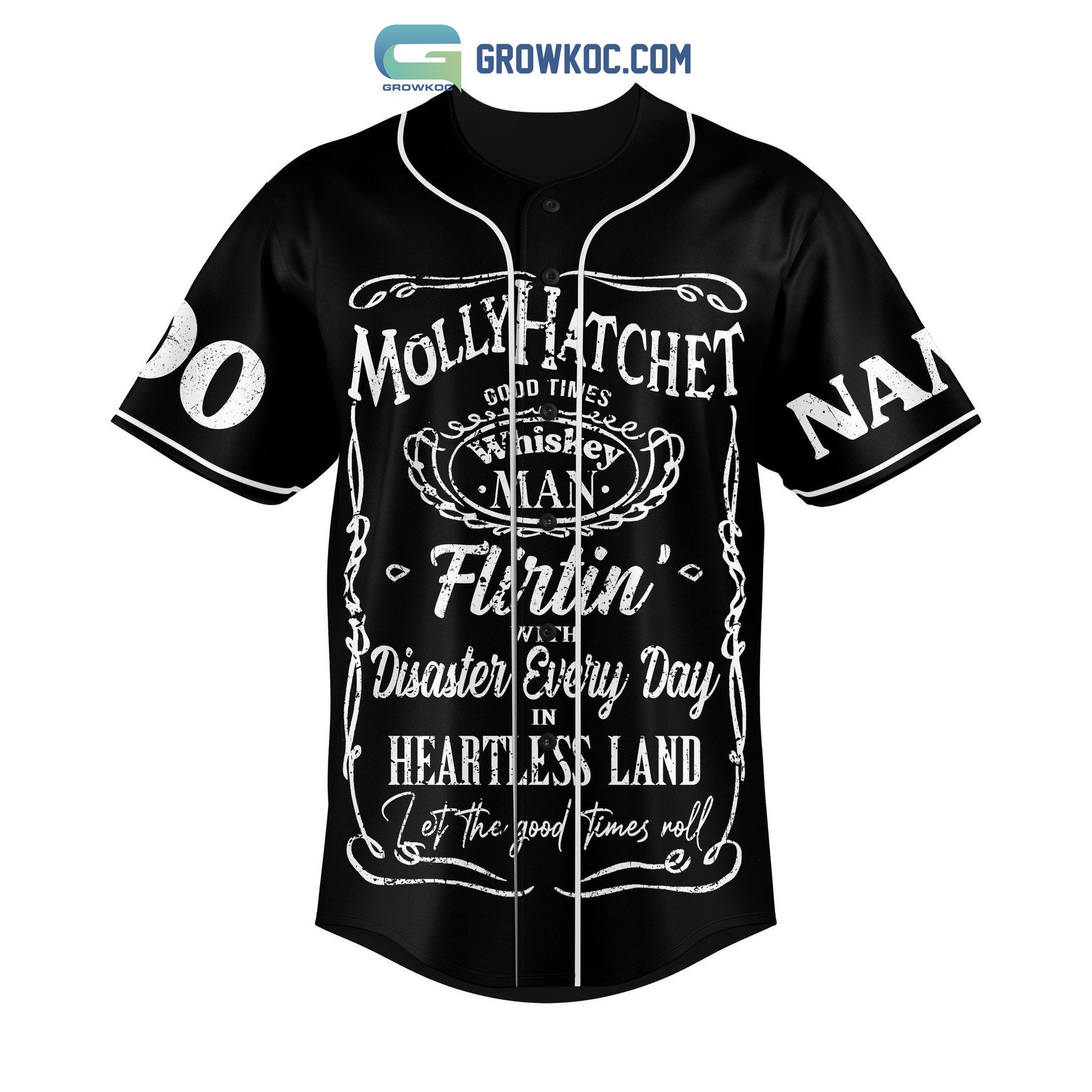 Molly Hatchet Flirtin With Disaster Every Day Personalized Baseball Jersey