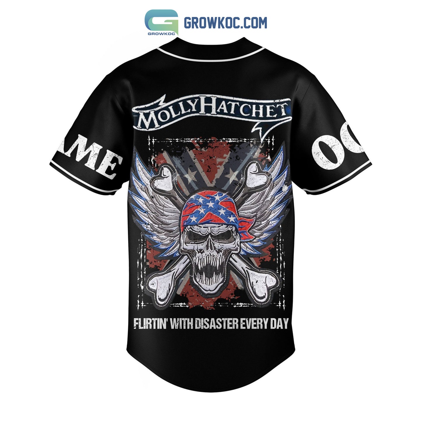 Molly Hatchet Flirtin With Disaster Every Day Personalized Baseball Jersey