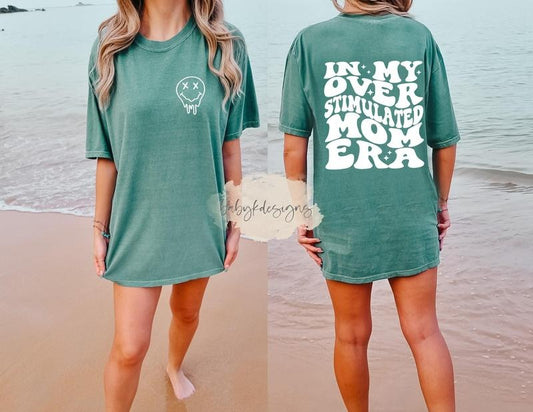 Mom Era Shirt Overstimulated Mom Shirt Oversized Retro Mom Life Shirt swife Shirt Funny Mama Shirt Beach Shirt Lake Tee,...