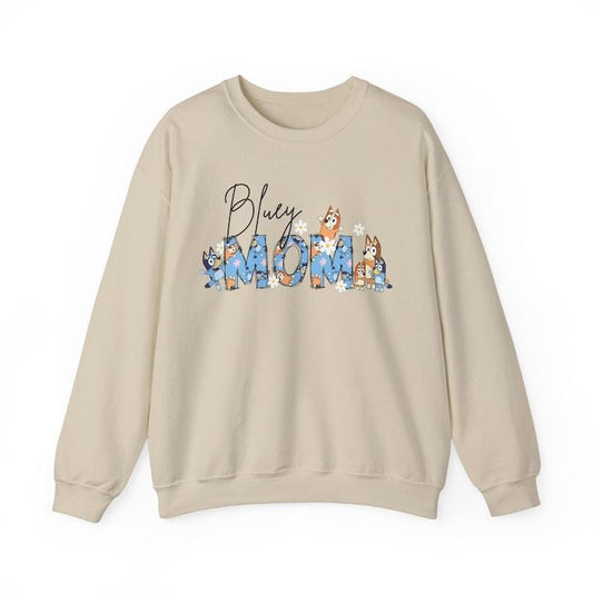 Mom Sweatshirt | Dad Sweatshirt | Mother's Day Gift | New Mama | Bluey and Bingo  Hoodie and Sweater; T-shirt Cotton...