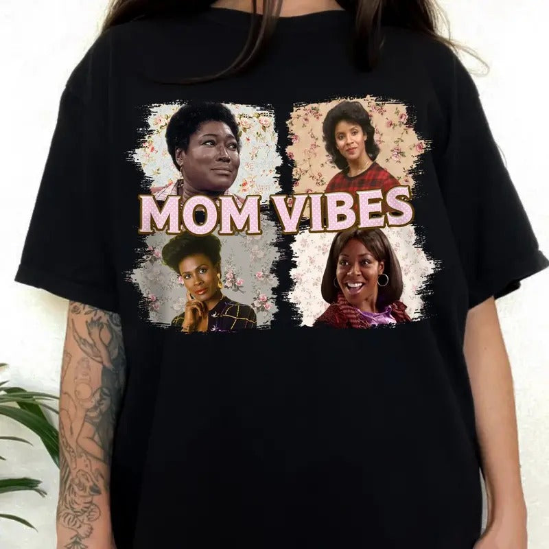 Mom Vibes Shirt, 90s Mom Vibes Shirt, Retro Funny Mom, Mother's Day Gift Shirt, Unisex Short Sleeve Tee Hoodie, Sweatshirt
