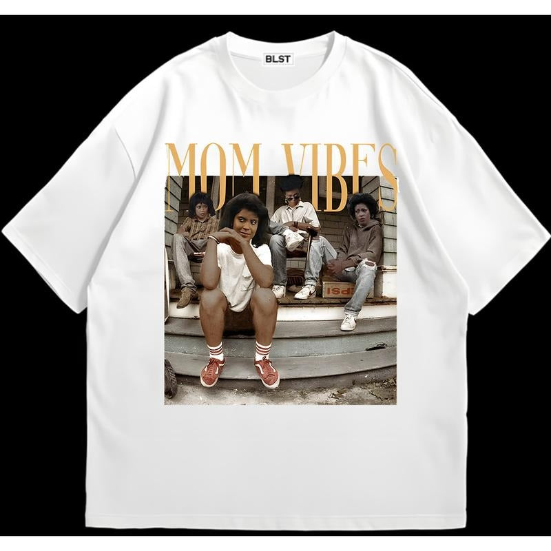 Mom Vibes T-Shirt Cotton Comfort Unisex Streetwear Style Cotton Recycled Cotton Graphic Hoodie, Sweatshirt | WearSparks.com