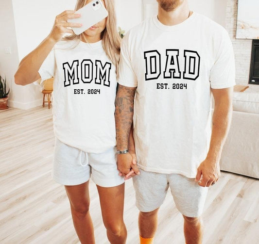 Mom and Dad Shirt, Mama Shirt, Dada Shirt, Pregnancy Reveal Shirt, Dad to be, Mom to be, Pregnancy Announcement Hoodie,...