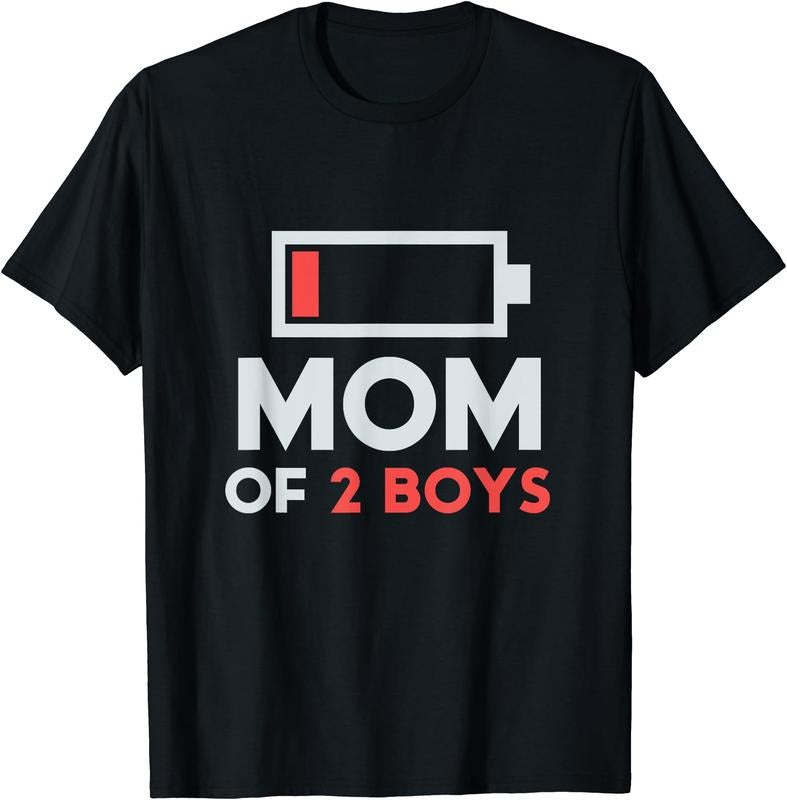 Mom of 2 Boys T-Shirt Hoodie, Sweatshirt | WearSparks.com
