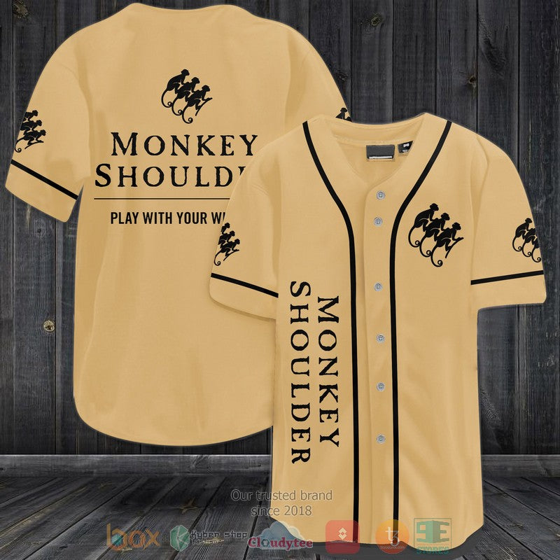 Monkey Shoulder Play with your whisky Baseball shirt