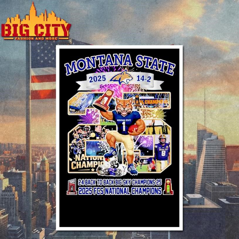Montana State 2025 FCS National Champions Winner Shirt