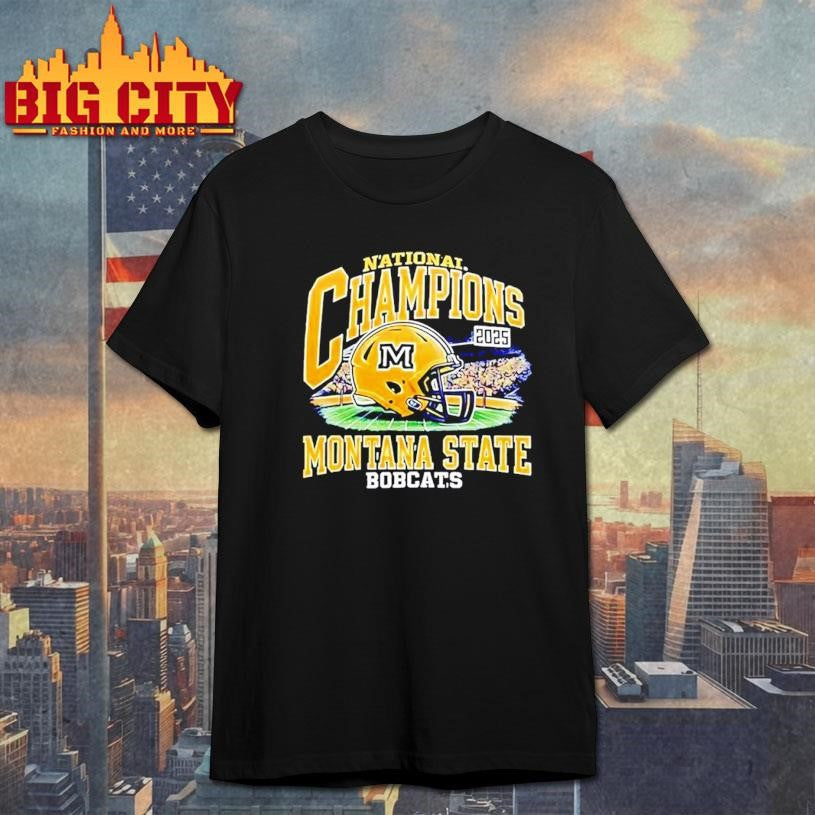 Montana State Football Division I Football National Champions 2025 helmet Shirt