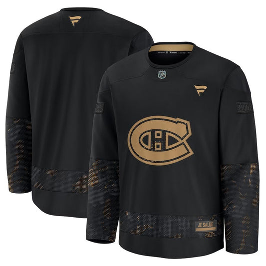 Montreal Canadiens 2024 Military Appreciation Practice Jersey - Black