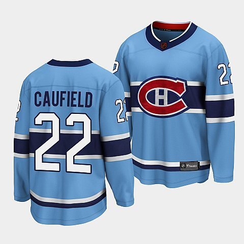 Montreal Canadiens #22 cole-caufield-blue-special-edition-2.0-breakaway-player-jersey