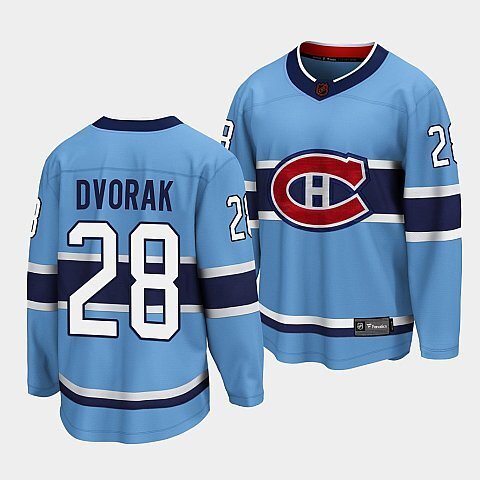 Montreal Canadiens #28 christian-dvorak-blue-special-edition-2.0-breakaway-player-jersey
