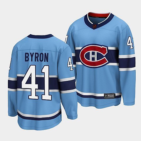 Montreal Canadiens #41 paul-byron-blue-special-edition-2.0-breakaway-player-jersey