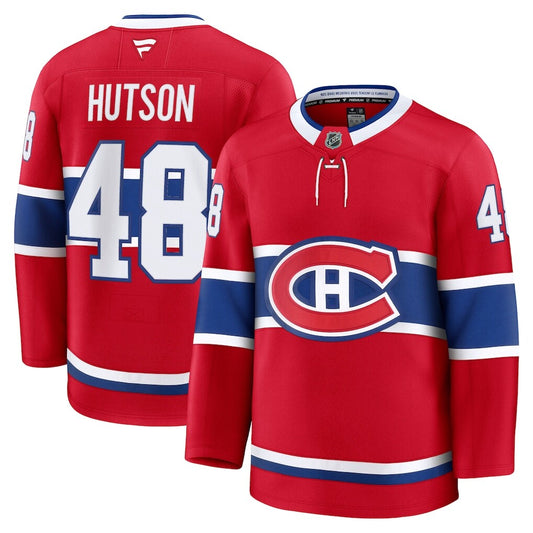 Montreal Canadiens #48 Lane Hutson Home Premium Jersey - Red